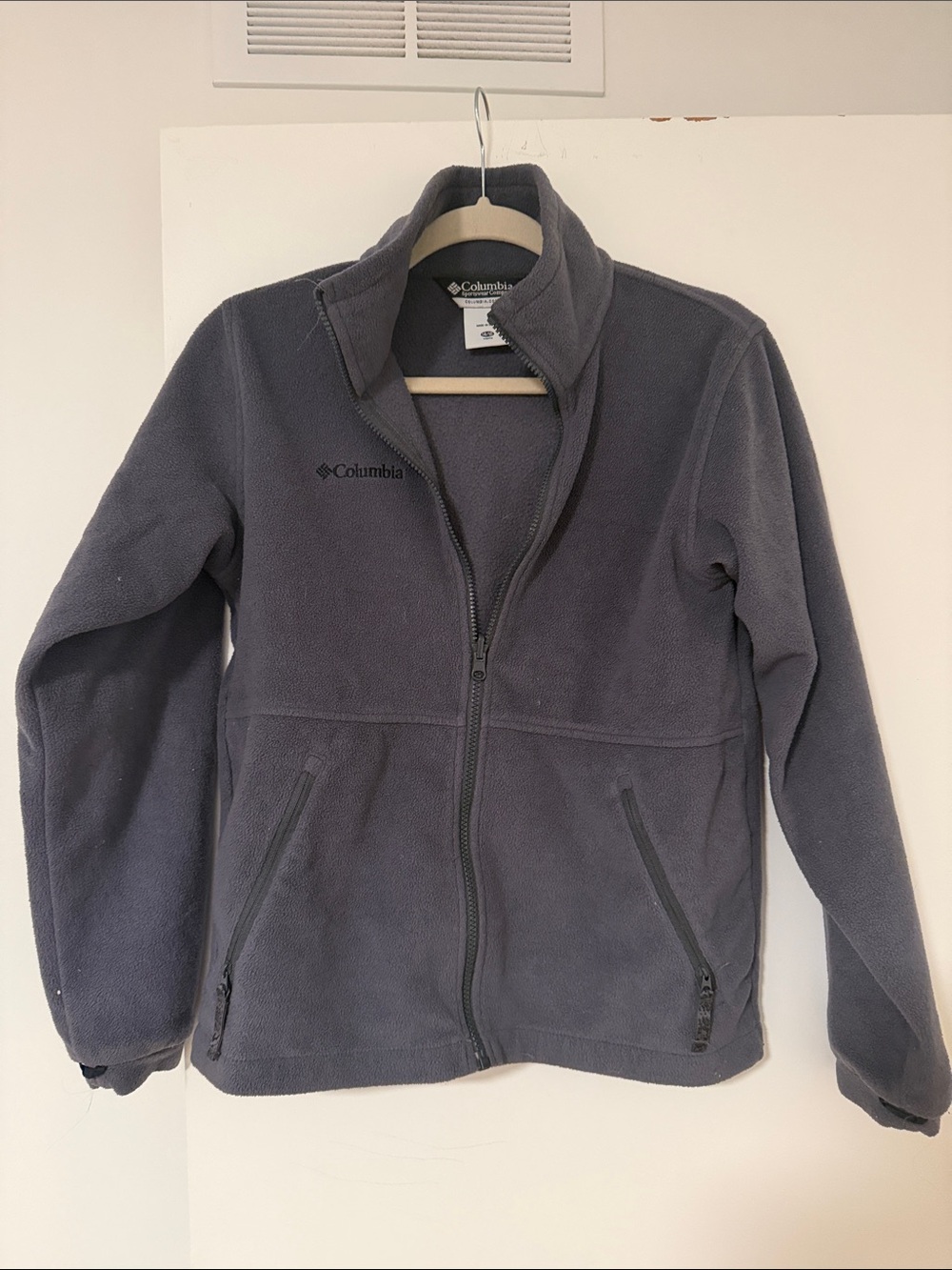 Columbia Kids Gray Full-Zip Fleece Jacket